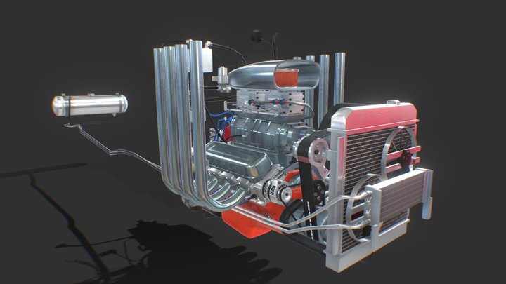 Blown 454 cid V8