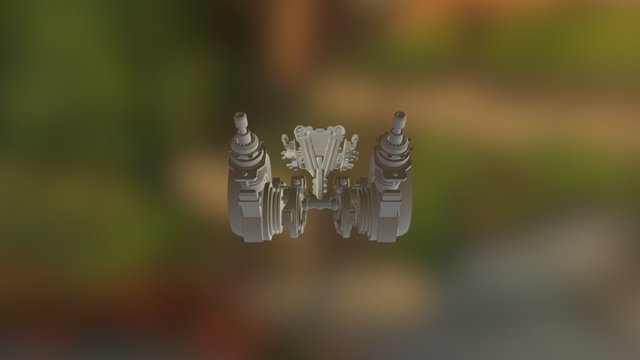 Futuristic Motorcycle 3D Model