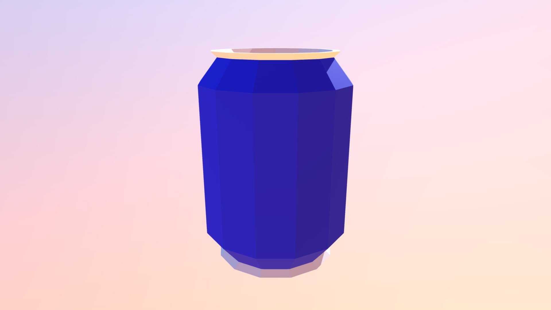 Soft Drink Blue Opened