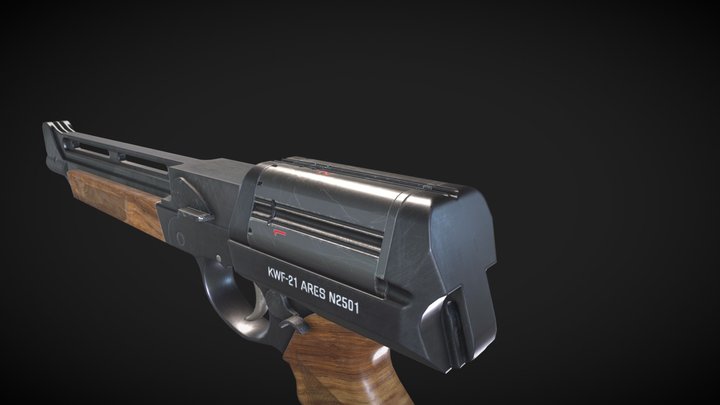 Survival Revolver 3D Model