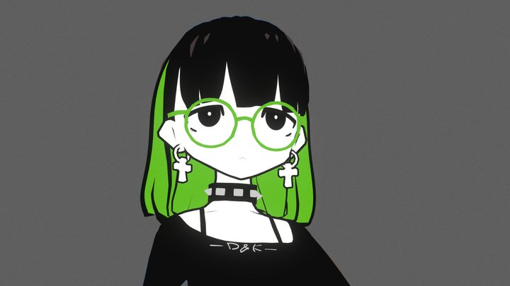 daikei_625_Type_Anime_Girl_01 3D Model