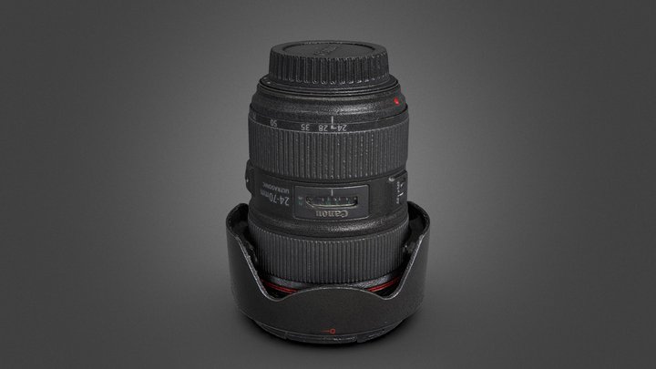 Canon EF 24-70mm f/2.8L II USM -RAWscan – Kostenloses 3D-Modell STL