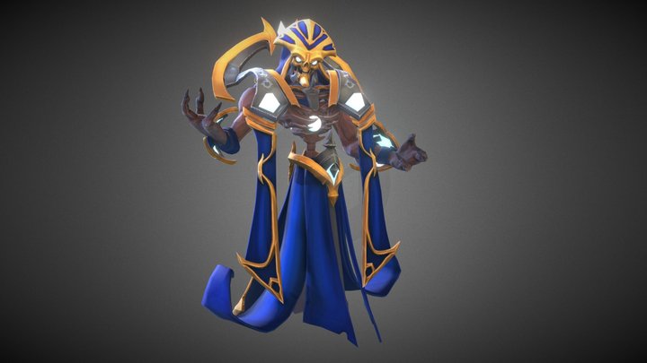 Skeleton Mage 3D Model