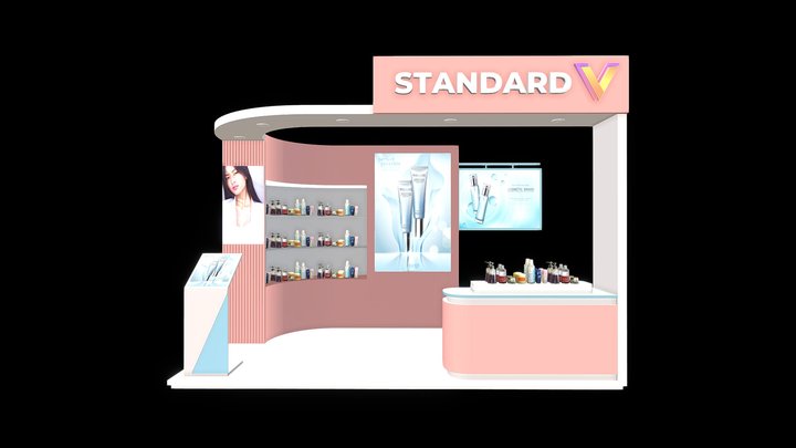 Standar Booth 3D Model