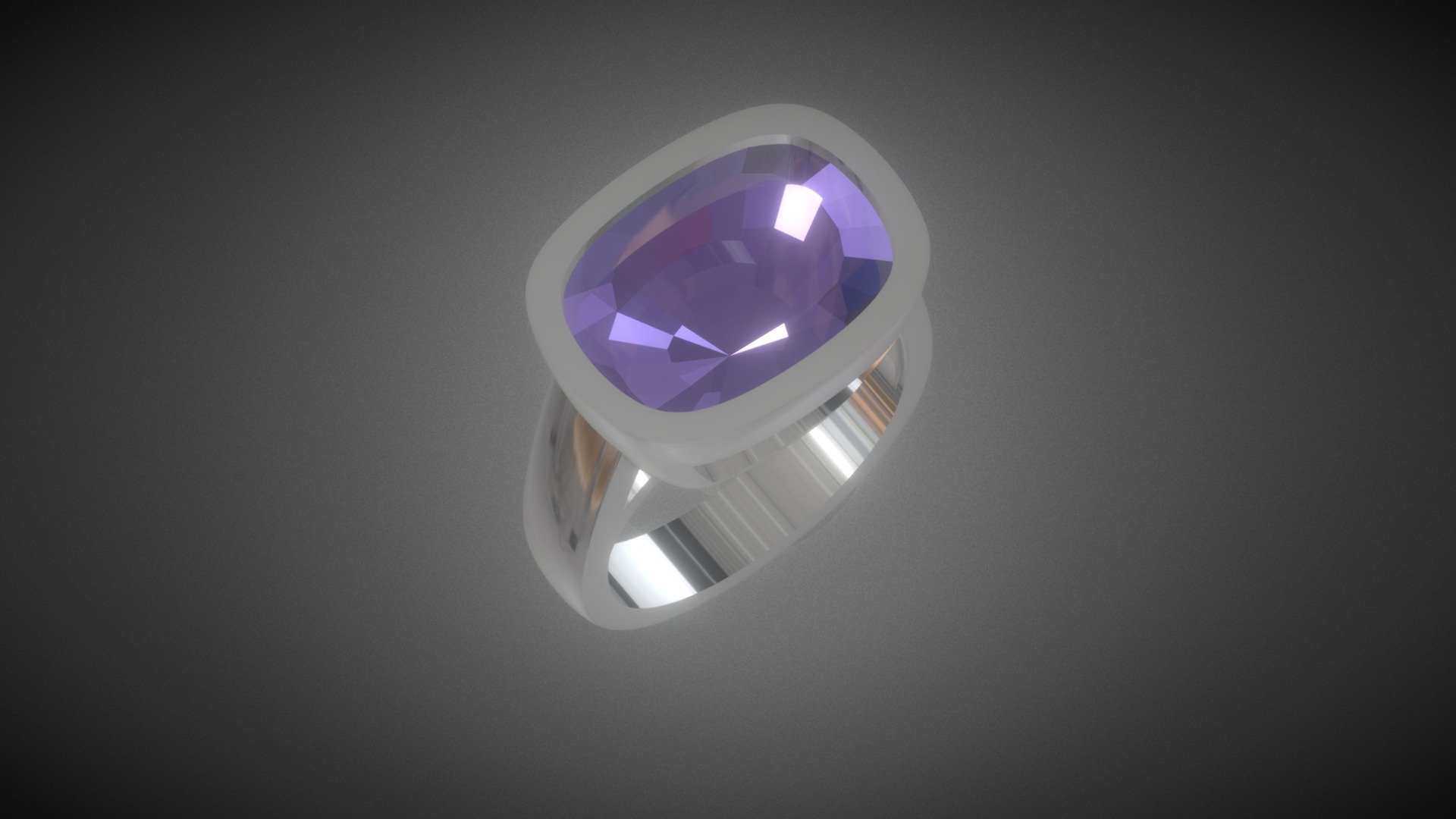 200705 - Solitaire Amethyste
