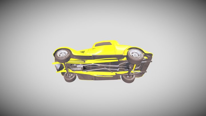 yellow car 3D Model