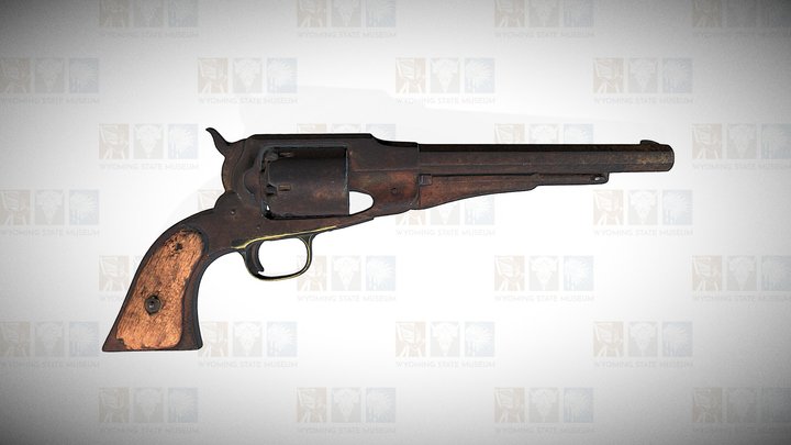 Remington Model Revolver 3D Model