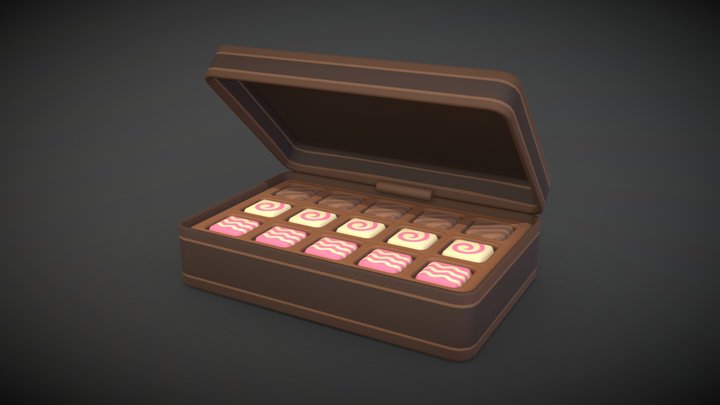 Chocolate Box 01 3D Model