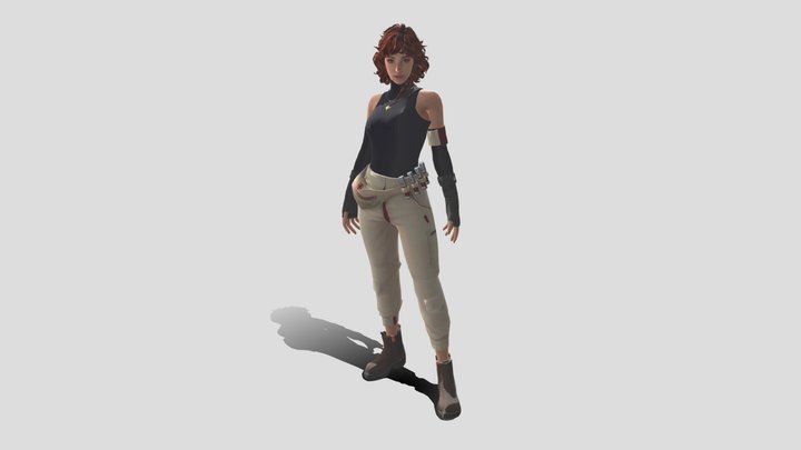 Olivia [ free fire charactor ] 3D Model