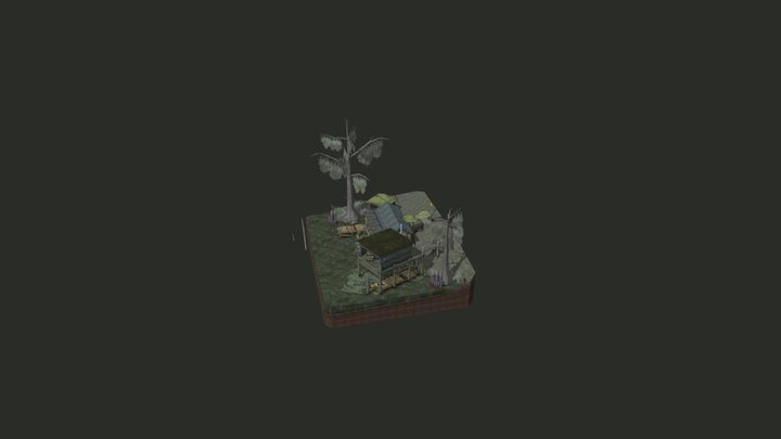 DAE Diorama - FOREST LONER 3D Model