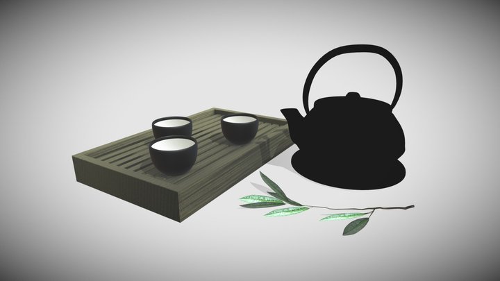 Teapot Scene 3D Model