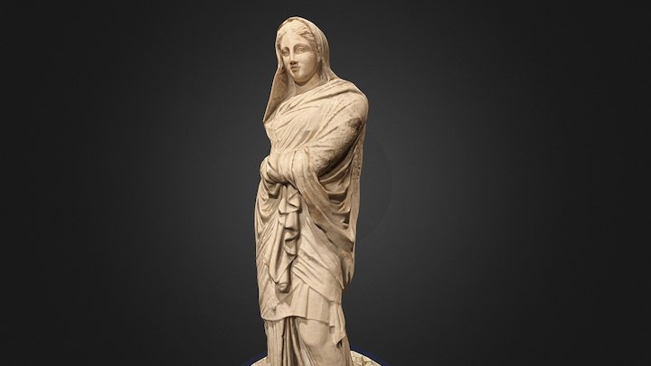 Ancient greek woman sculpture 3D Model