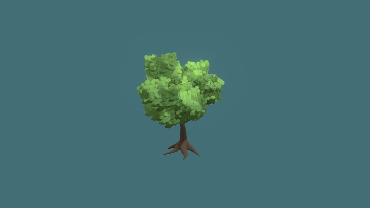 Ghibli Tree 3D Model
