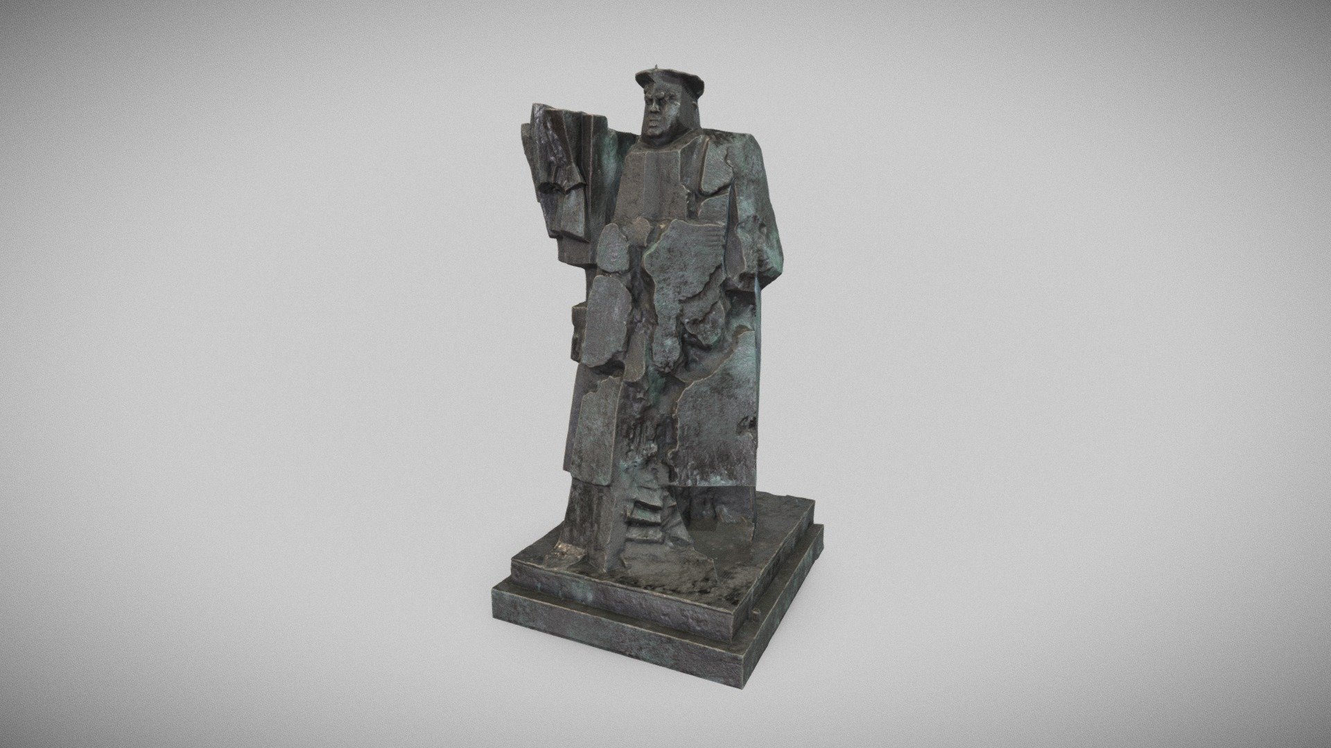 Estatua de Indalecio Prieto (1984), P. Serrano