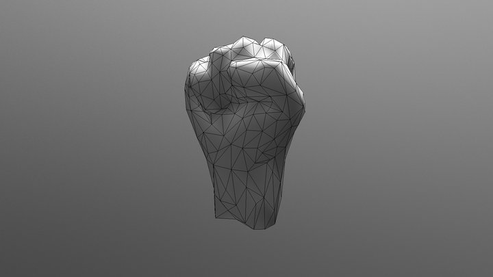 99pct Fist Poly 3D Model