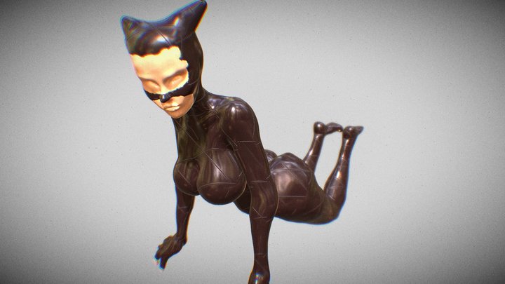 Female leather 3D Model