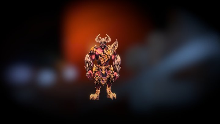 The monster is walking for you. 3D Model