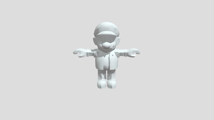 Blank Mario Dances 3D Model