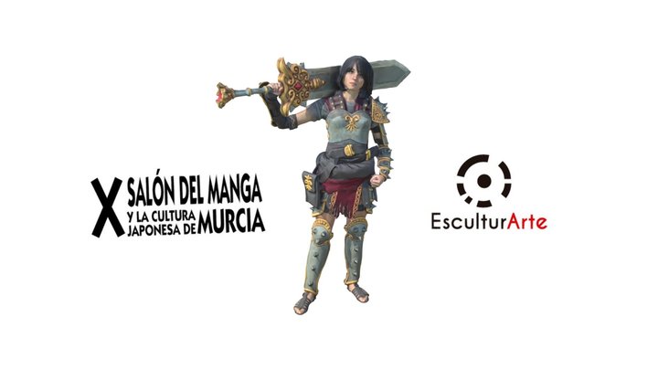 Bellona Smite - Salon del Manga Murcia 2018 3D Model