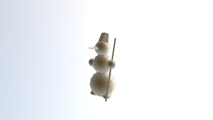 снеговик snowman 3D Model