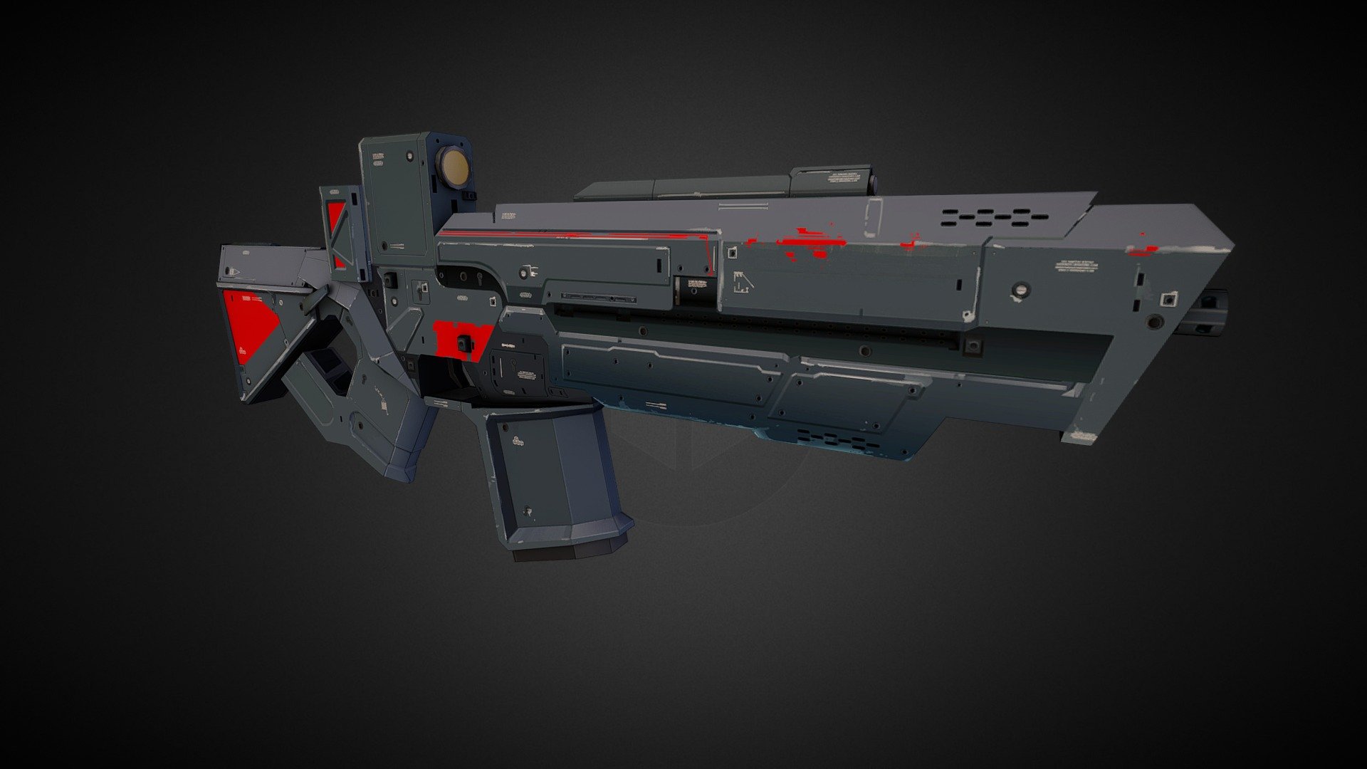 Assault Rifle - 3D model by Explosive (@kristopher.patrick.peterson ...
