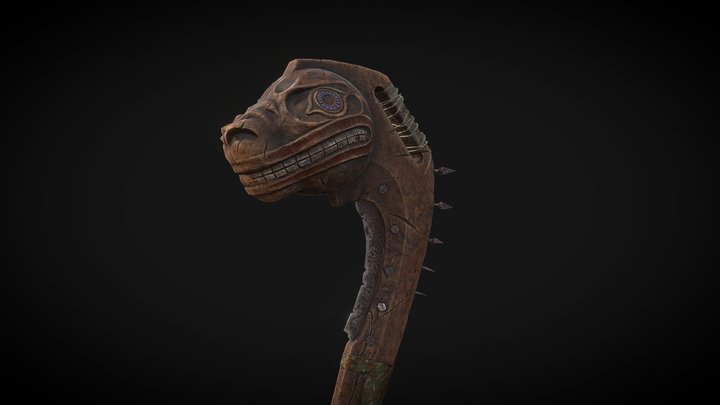 War Club melee weapon 3D Model