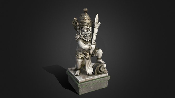 Bali Sculpture Barong 3D Model