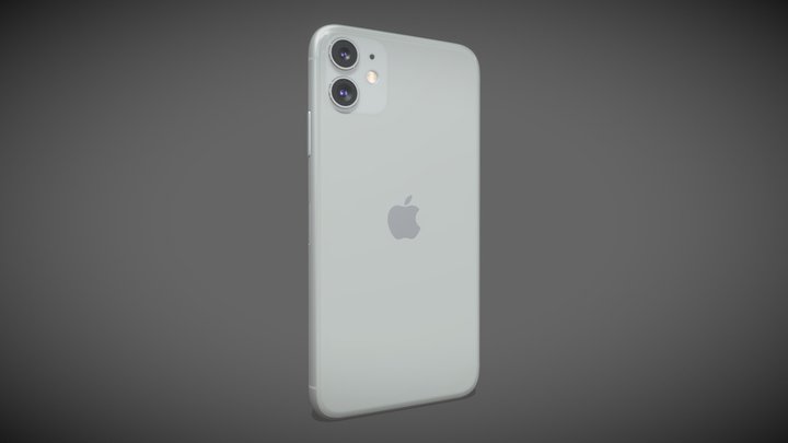 Vista 360 del modelo 3D de Apple iPhone 11 Blanco - Tienda 3DModels