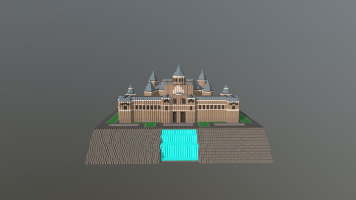 Voxel MNAC Barcelona 3D Model
