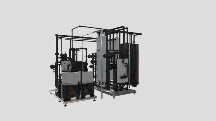 Module industriel d'ultrafiltration 3D Model