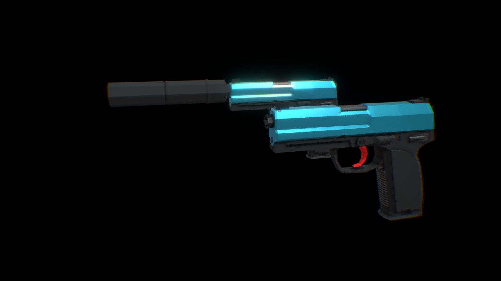 Low poly USP-S - Download Free 3D model by Victorcstr [b7c5218] - Sketchfab