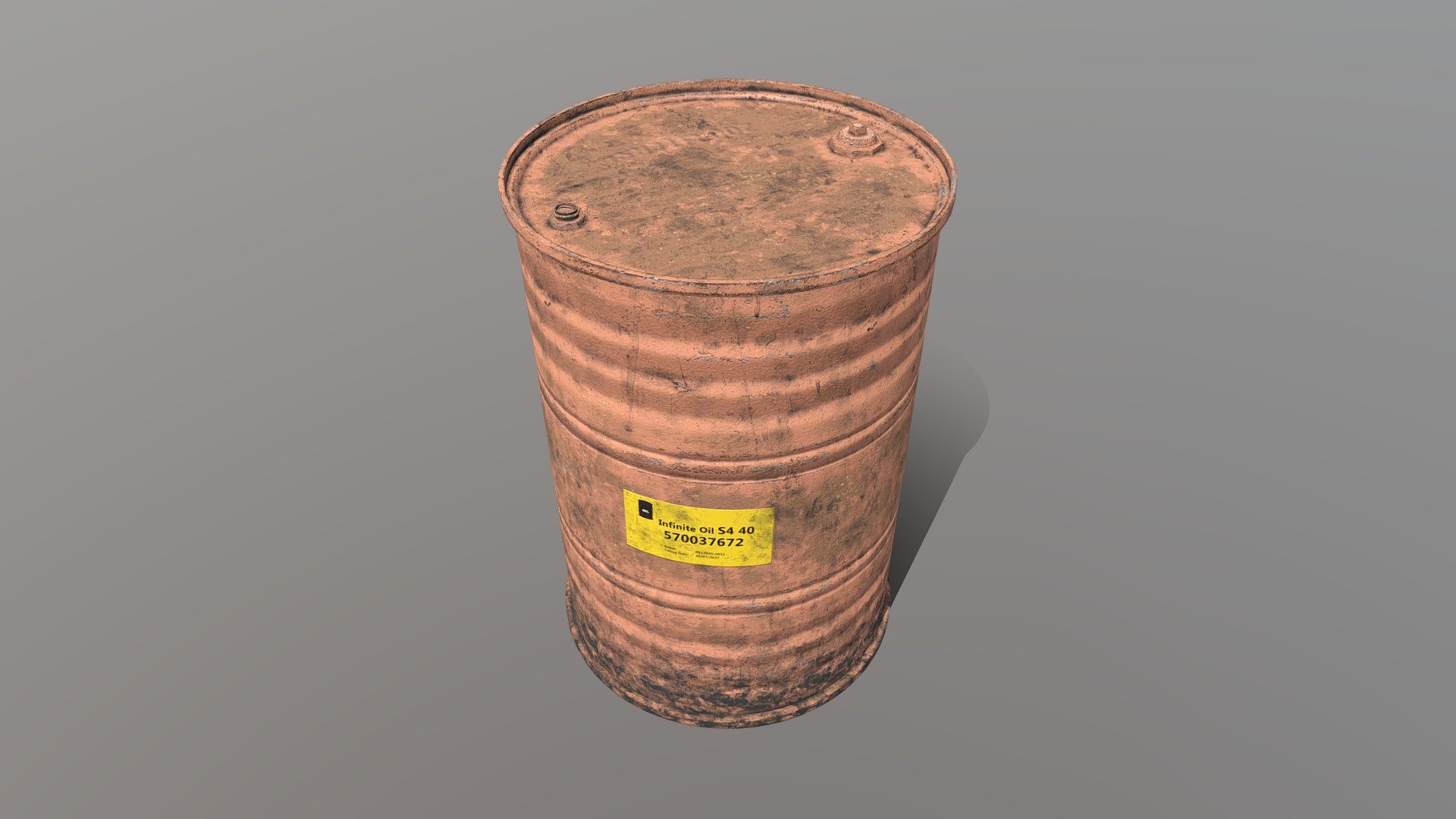 Low Poly Barrel 17