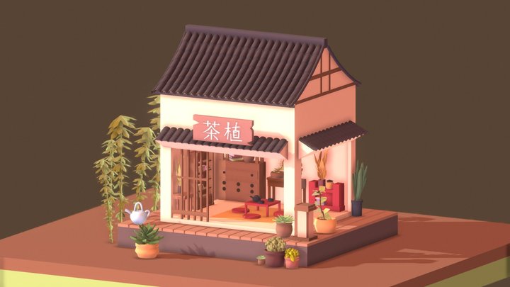 Japanese Tea Shop 3D Model