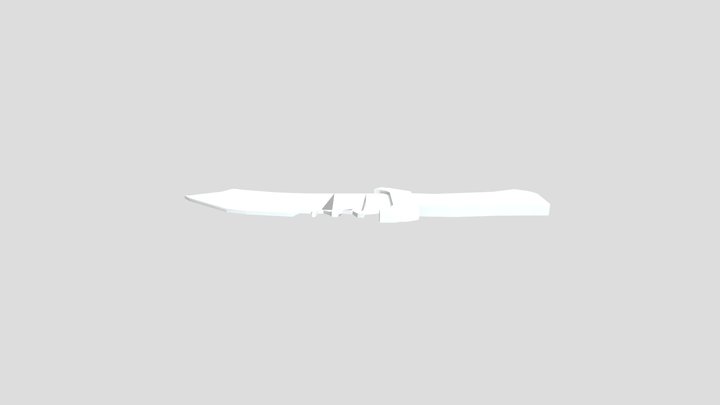 FNF Vs Impostor V4 Blacks Knife 3D Model