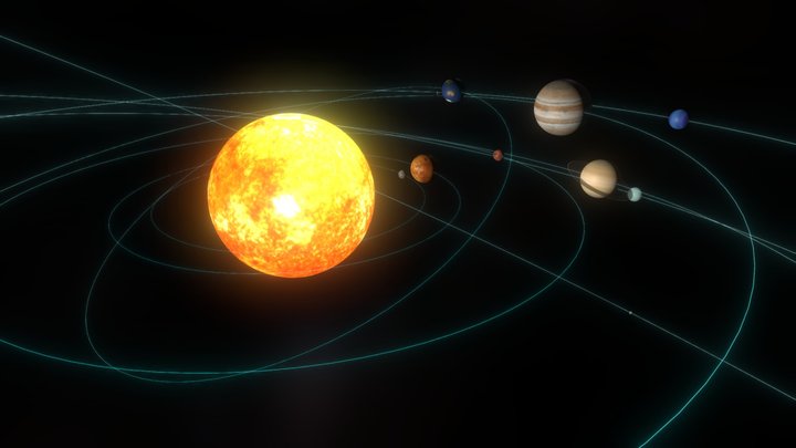 interactive solar system model