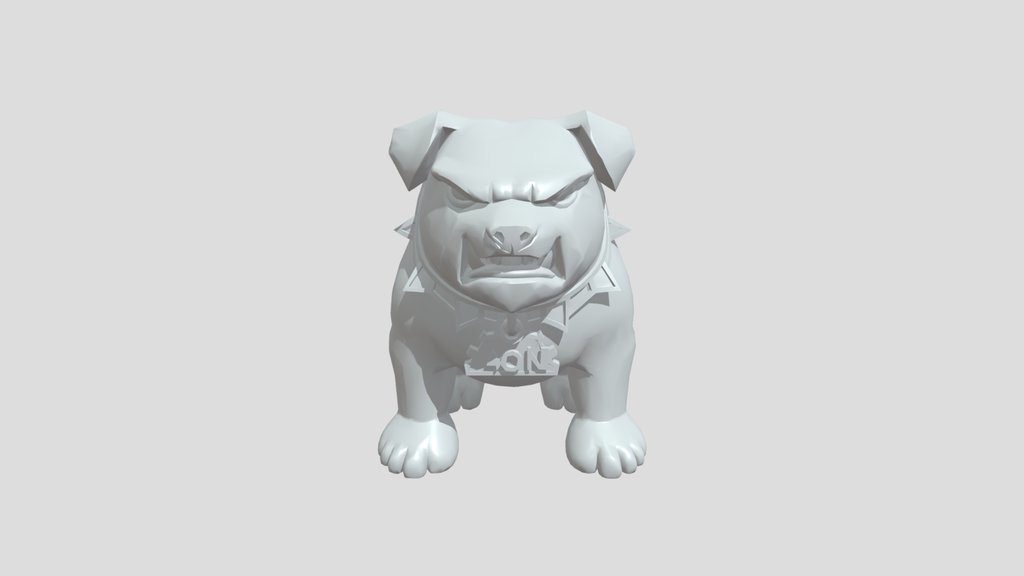 A bulldog mascot
