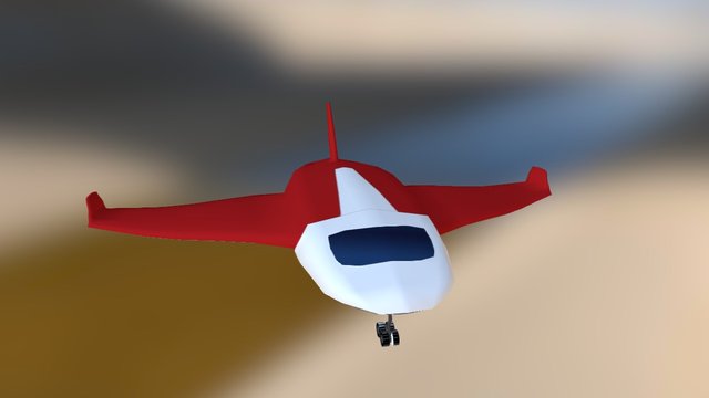 Sci Fi air bus model for cities skylines 3D Model