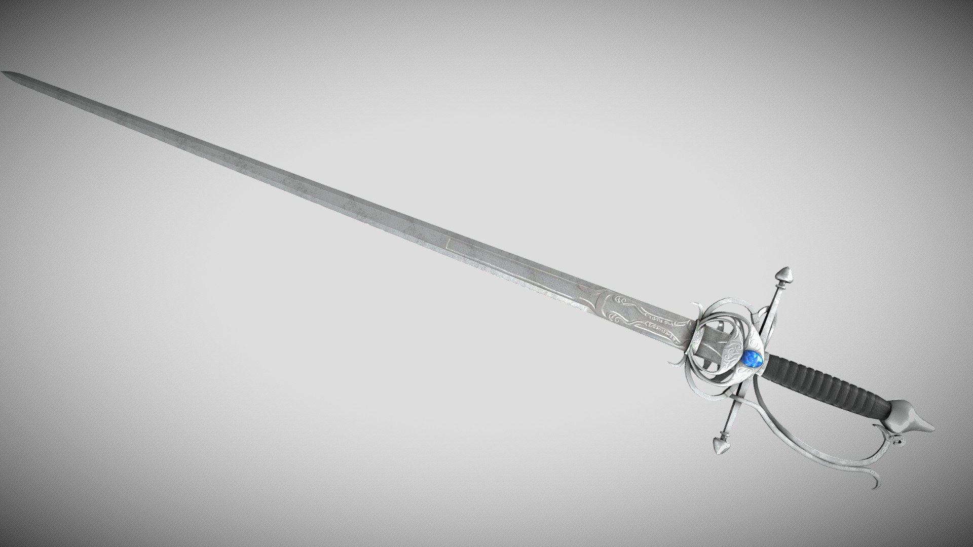 Swordtember Silver Rapier - Buy Royalty Free 3D model by Kim Niemann ...