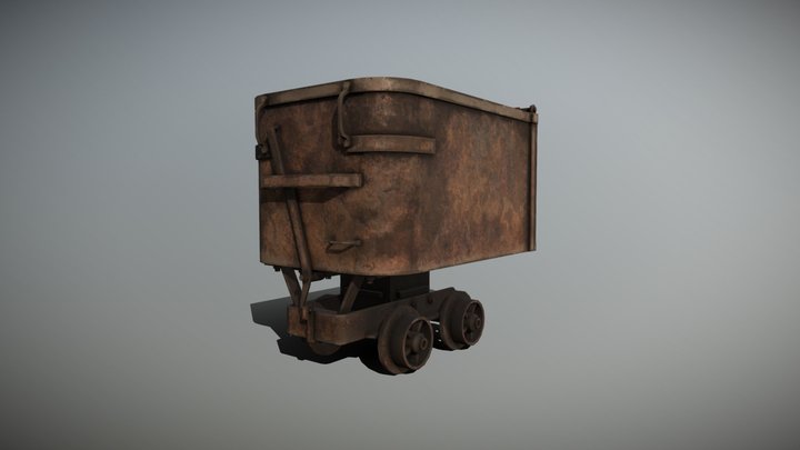 Minecart 3D Model