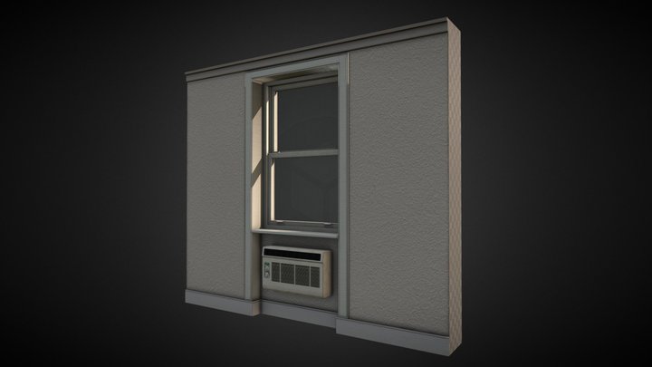 A piece of wall 3D Model