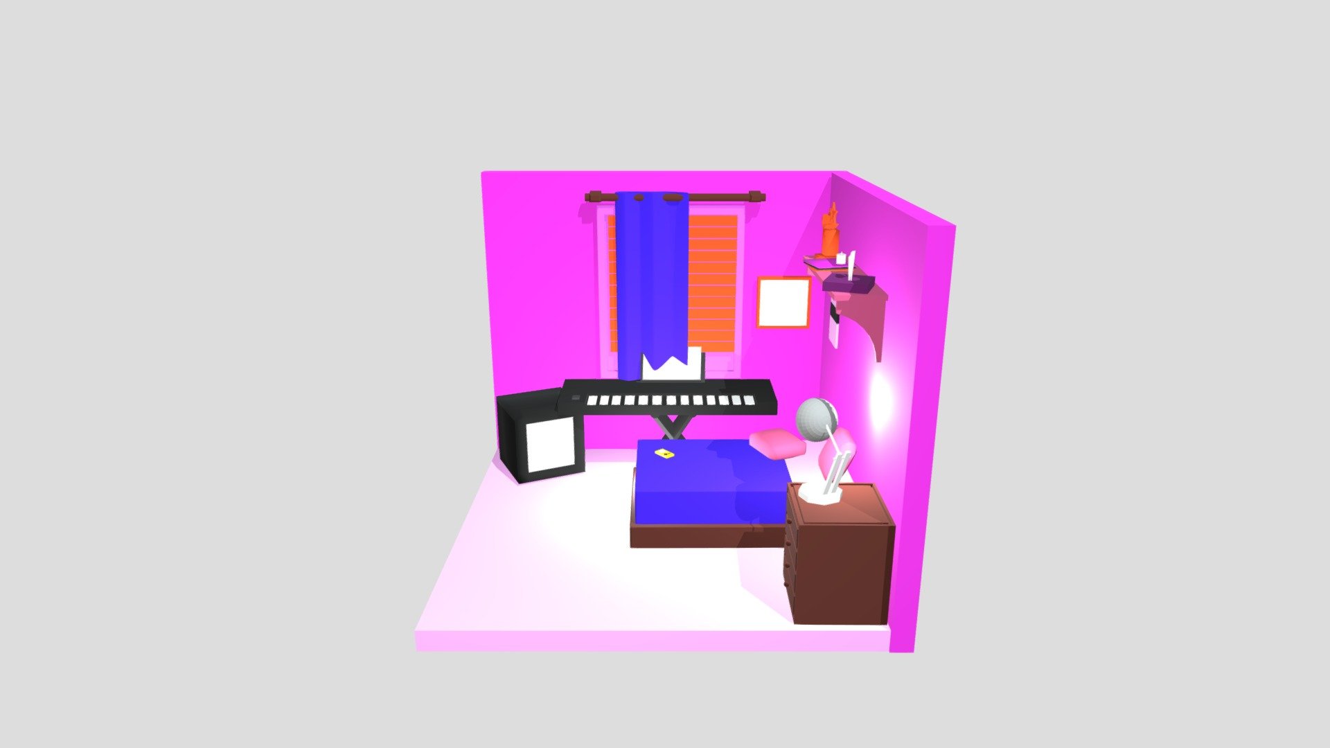 Bed Room - Proyecto final Modelado 3D — Sketchfab embed 3D viewer