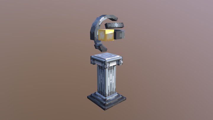 Pedestal light Commission 3D Model