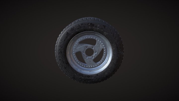 Car wheel 3D Model