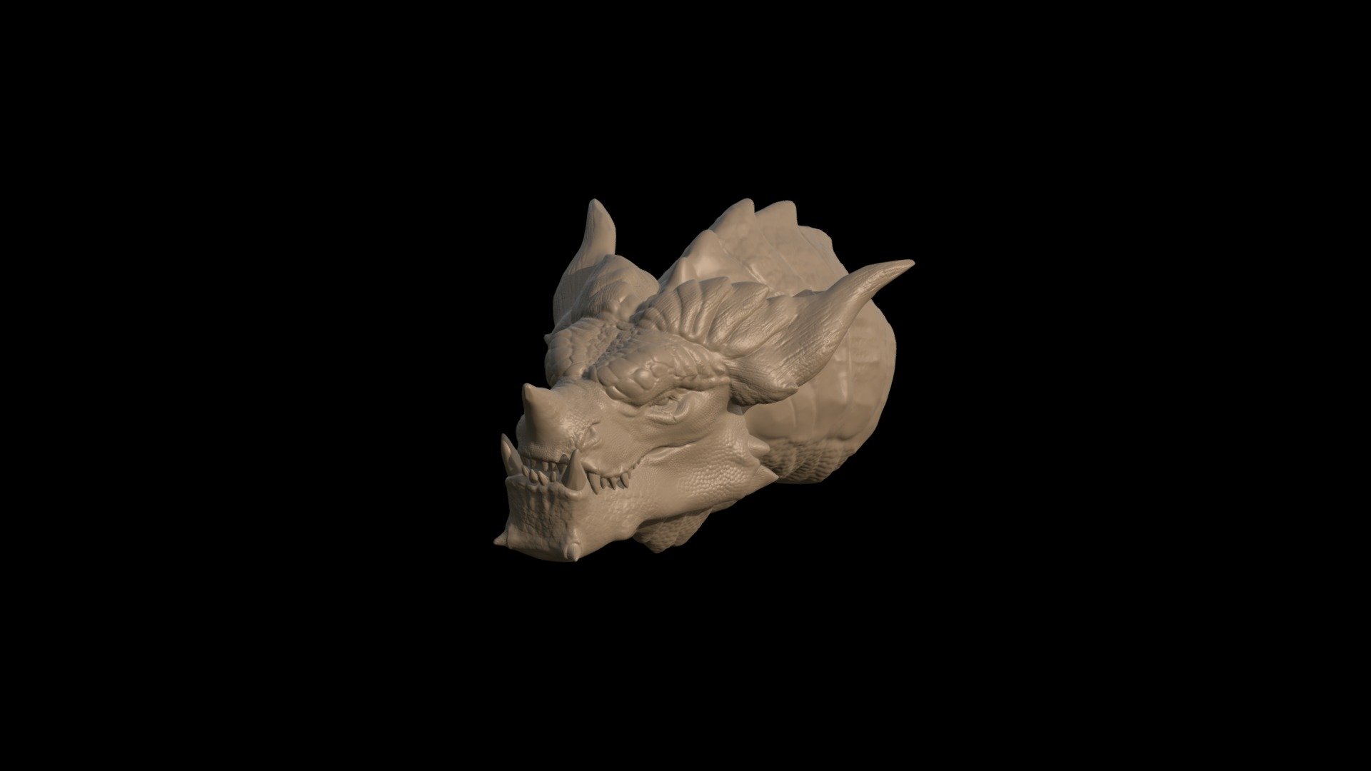 Dragon head model - 3D model by Eugene Han (@hean5905) [b7cd357 ...