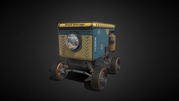 Rustborn Project Storage Robot 3D Model