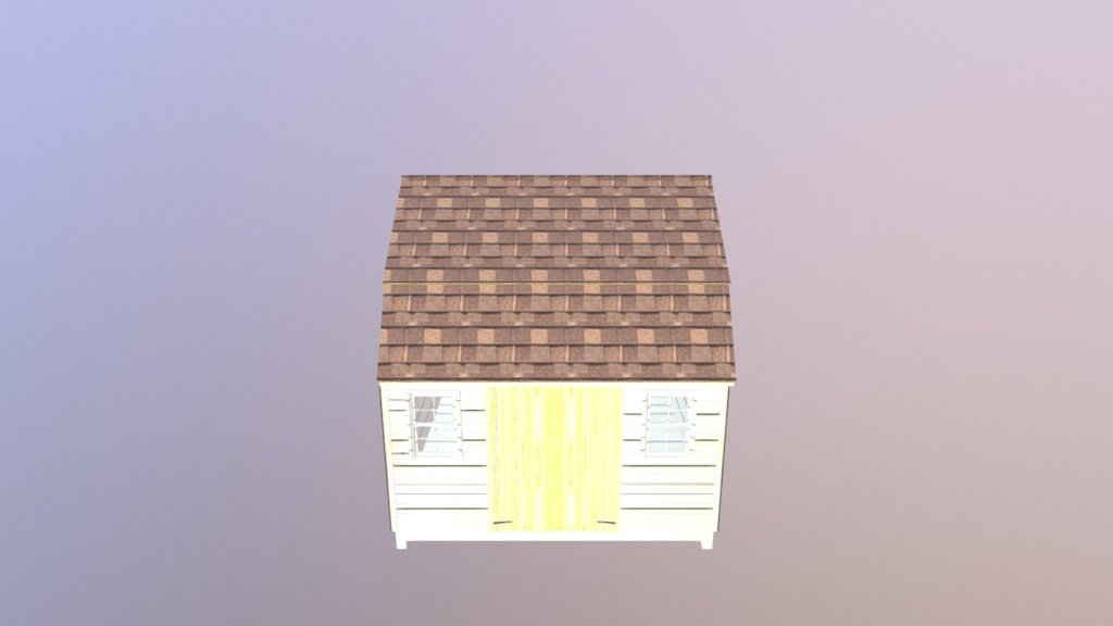 Gambrel Style - Hardie Plank - Resawn Shake - 3D model by margolis ...