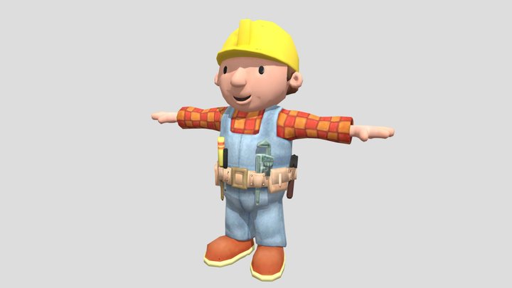 Better Bob the Builder T Pose 3D Model