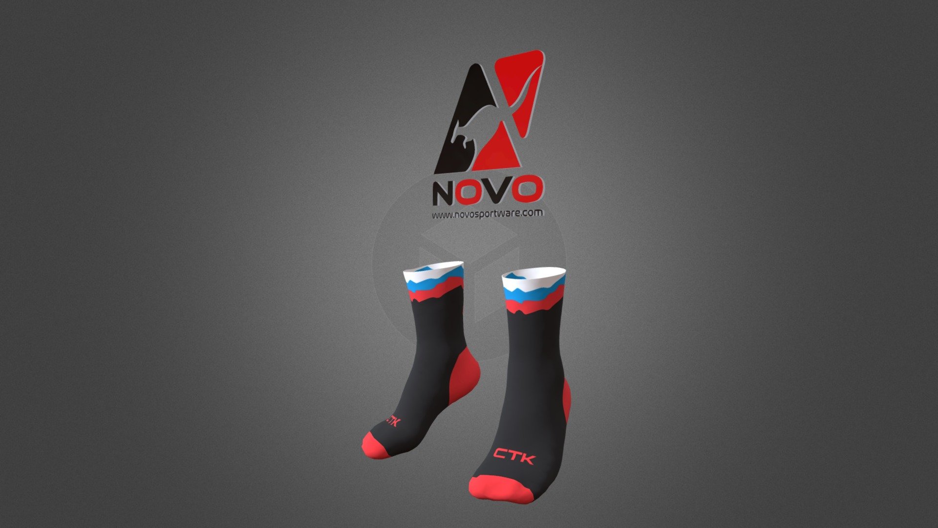 Calcetas CTK Black And Red