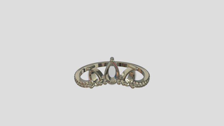 ATRG022 goldring wedding engagement luxury – Free 3D Model STL