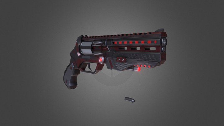 Sci-Fi Revolver 3D Model